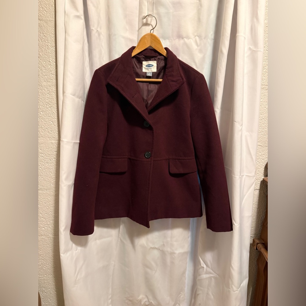 Old Navy Deep Burgundy Blazer